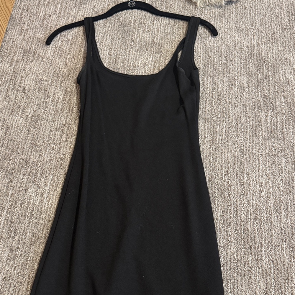 Classic Black Scoop Neck Women's Dress